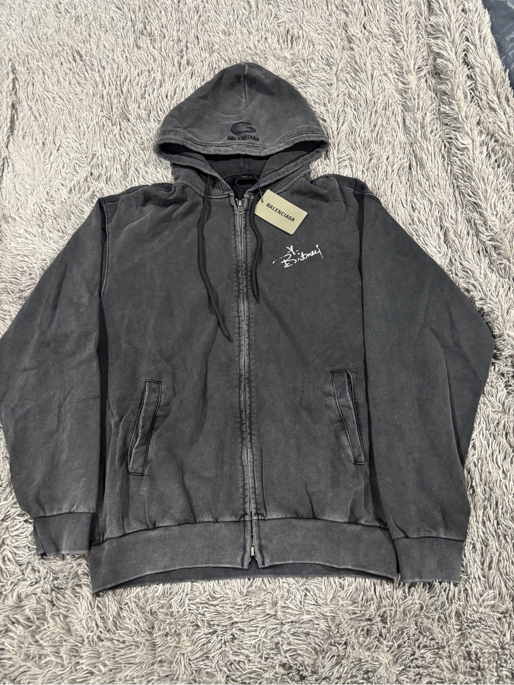Balenciaga Britney Zip Up Hoodie